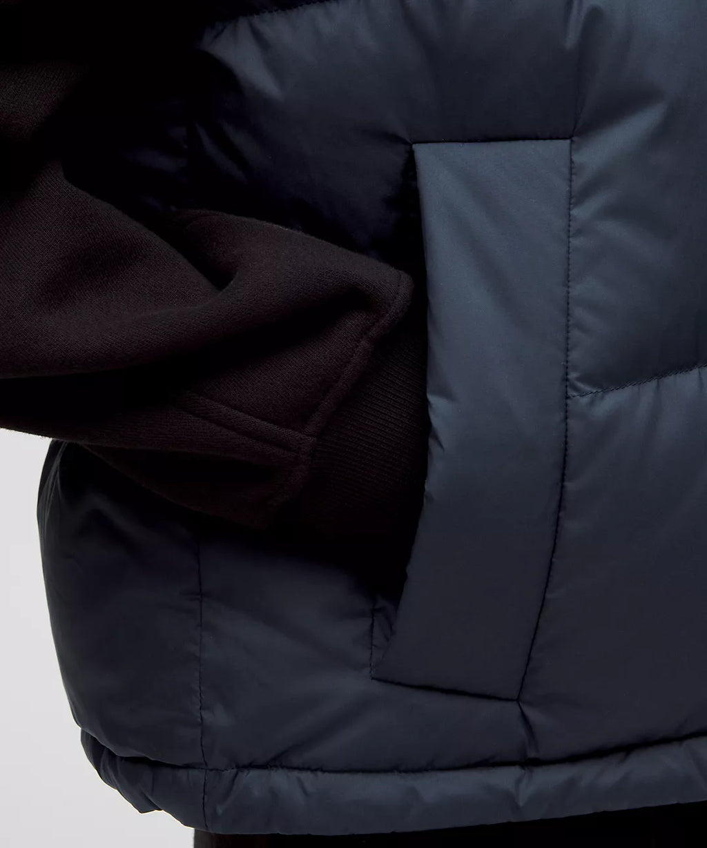 Lululemon Wunder Puff 600-Down-Fill Cropped Vest-True Navy