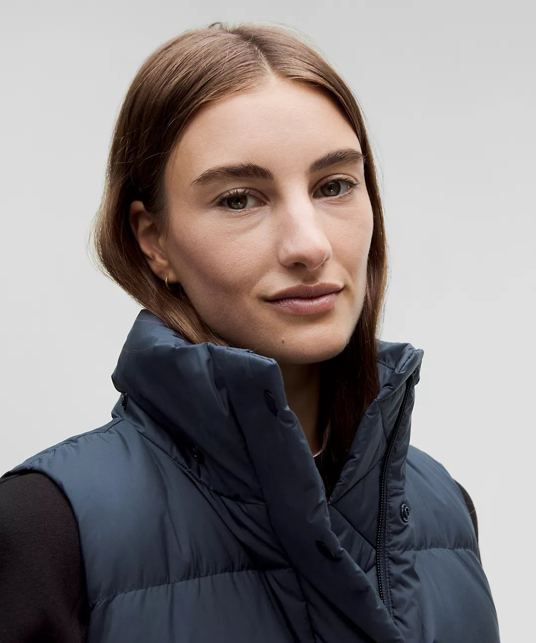 Lululemon Wunder Puff 600-Down-Fill Cropped Vest-True Navy