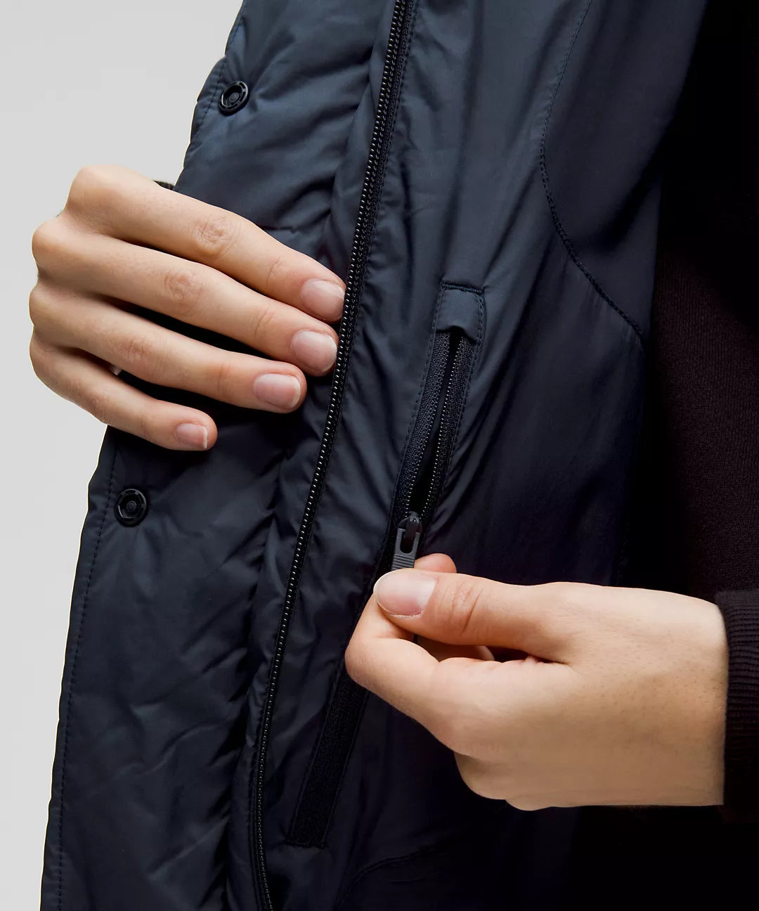 Lululemon Wunder Puff 600-Down-Fill Cropped Vest-True Navy