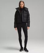 Lululemon Wunder Puff 600-Down-Fill Cropped Jacket-Black