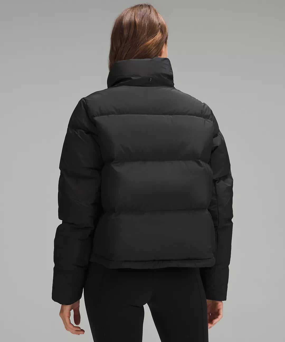 Lululemon Wunder Puff 600-Down-Fill Cropped Jacket-Black