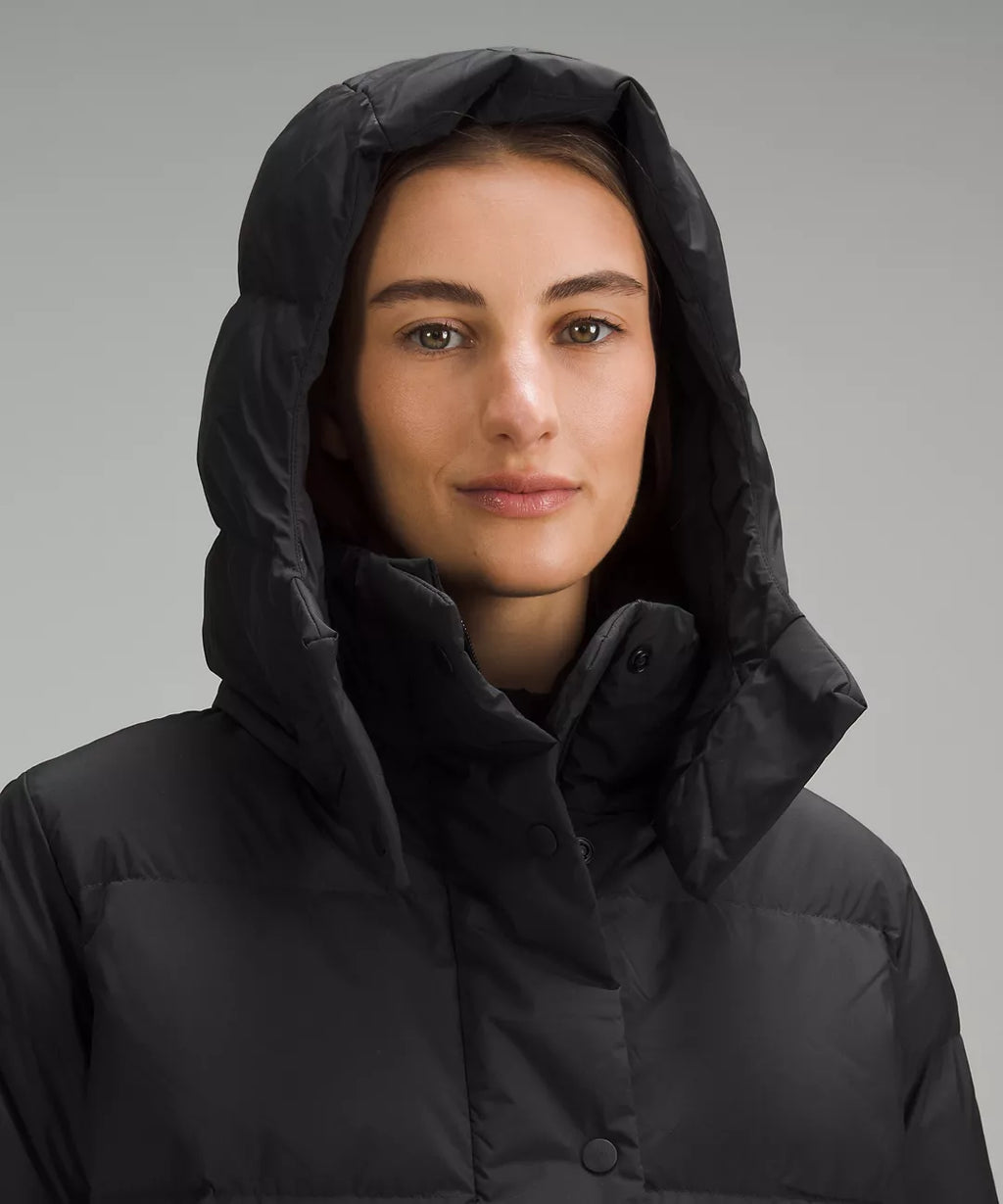 Lululemon Wunder Puff 600-Down-Fill Cropped Jacket-Black