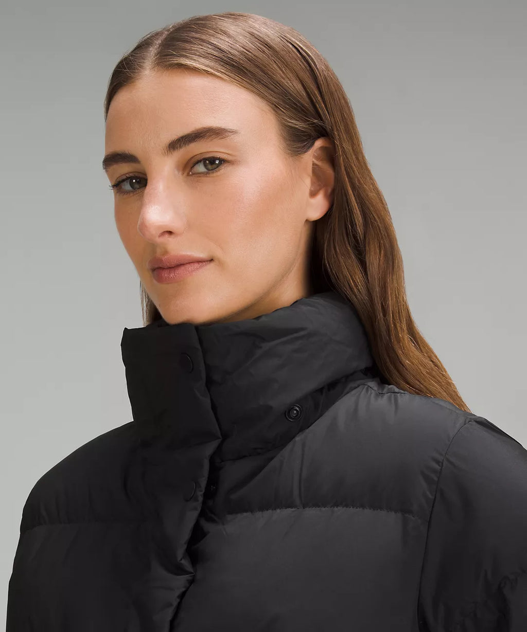 Lululemon Wunder Puff 600-Down-Fill Cropped Jacket-Black