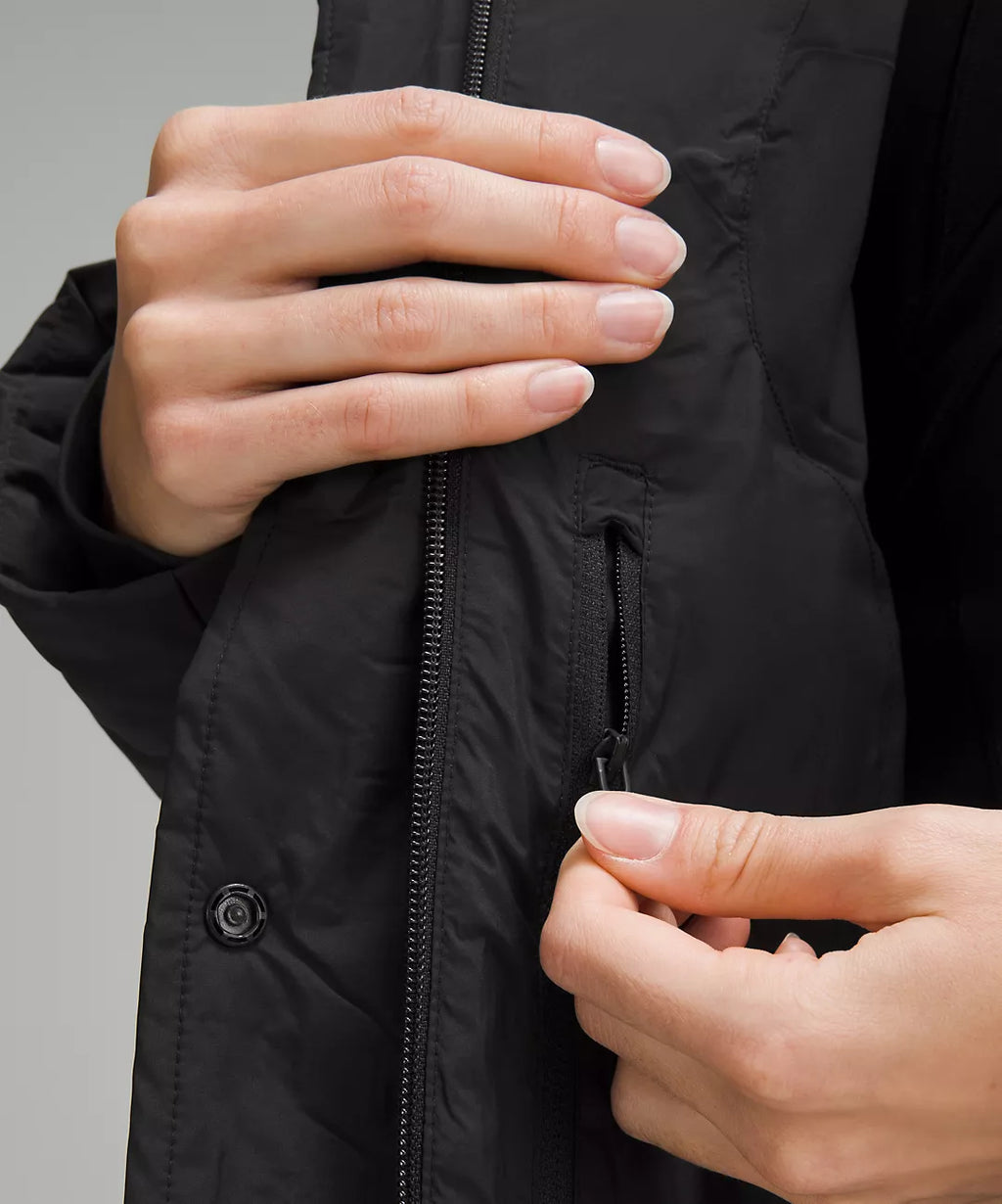 Lululemon Wunder Puff 600-Down-Fill Cropped Jacket-Black