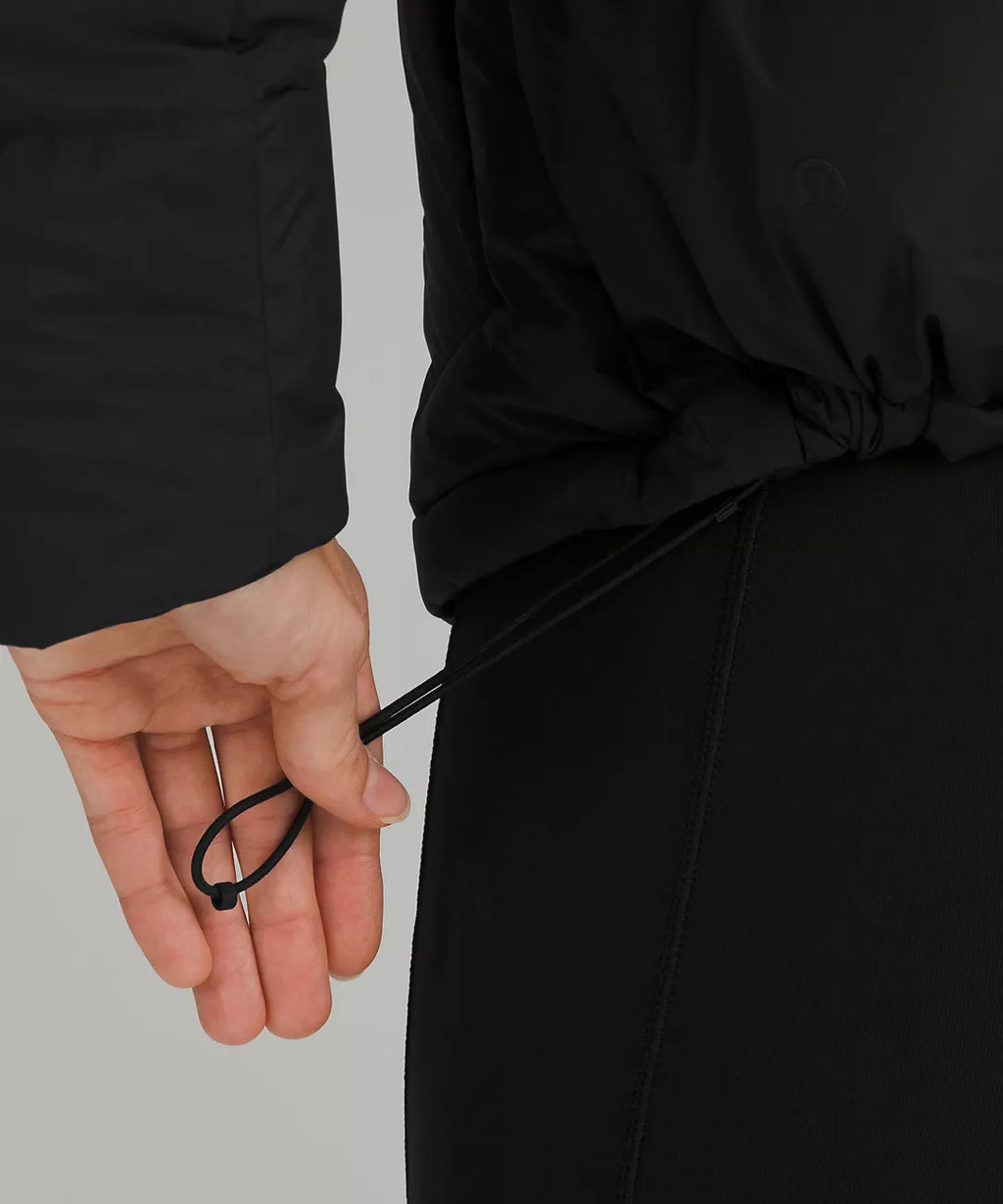 Lululemon Wunder Puff 600-Down-Fill Cropped Jacket-Black
