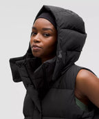 Lululemon Wunder Puff 600-Down-Fill Cropped Vest-Black