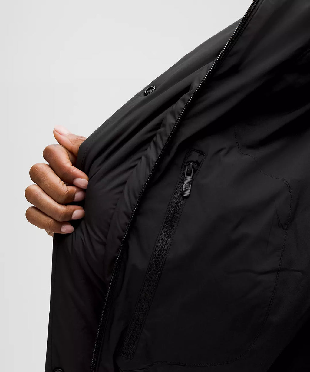 Lululemon Wunder Puff 600-Down-Fill Cropped Vest-Black