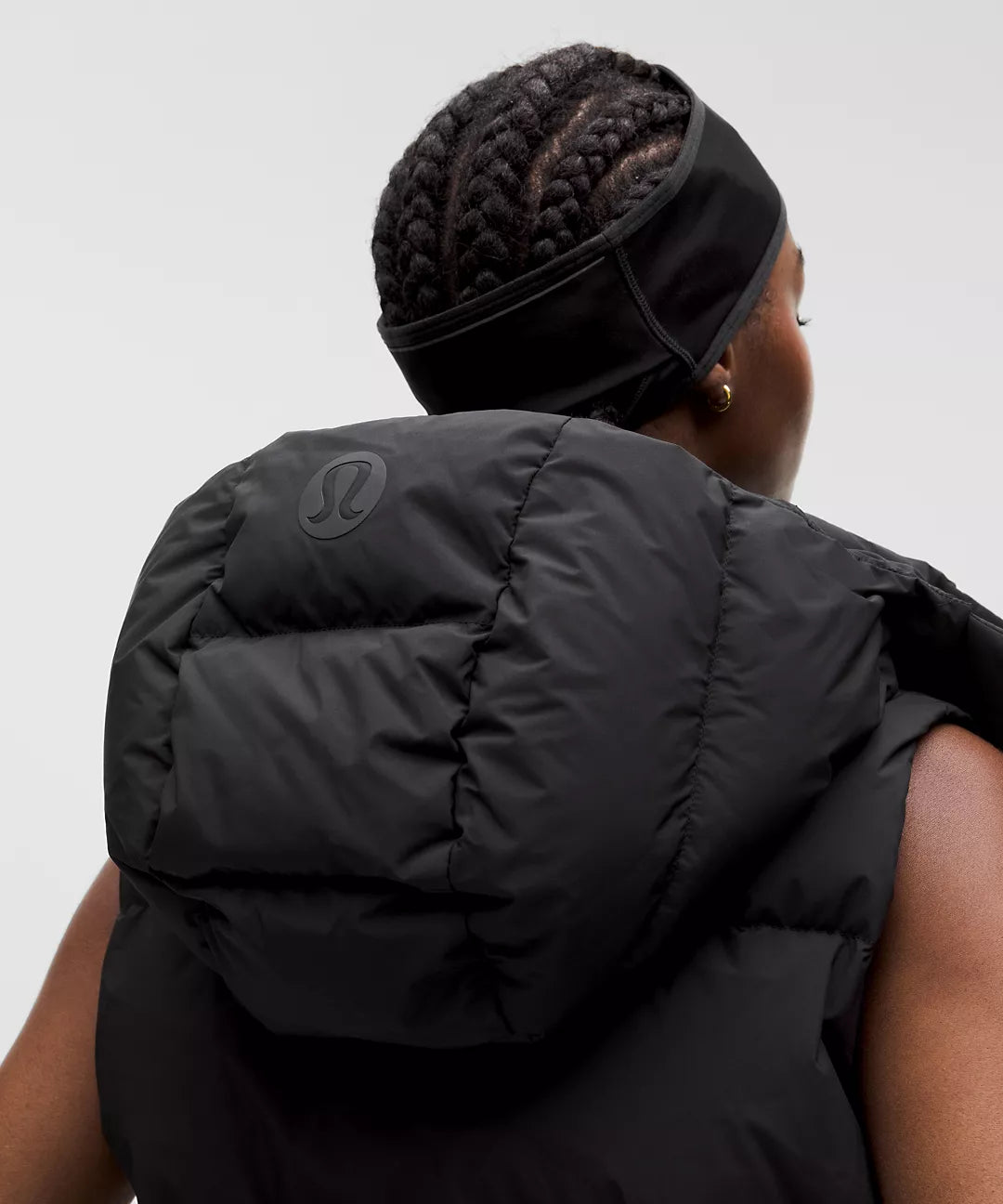Lululemon Wunder Puff 600-Down-Fill Cropped Vest-Black