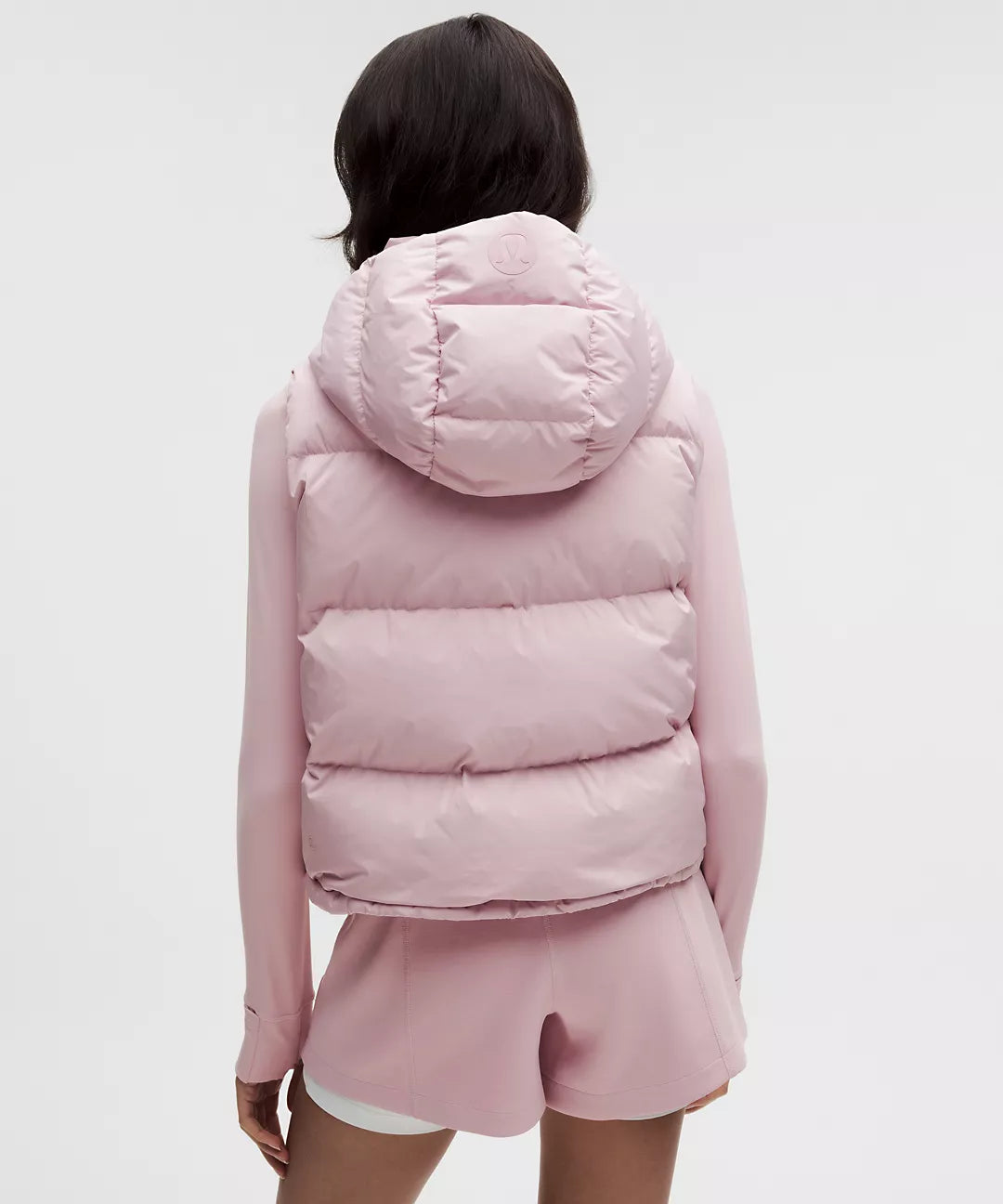 Lululemon Wunder Puff 600-Down-Fill Cropped Vest-Porcelain Pink