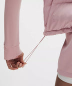 Lululemon Wunder Puff 600-Down-Fill Cropped Vest-Porcelain Pink
