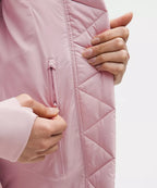 Lululemon Wunder Puff 600-Down-Fill Cropped Vest-Porcelain Pink