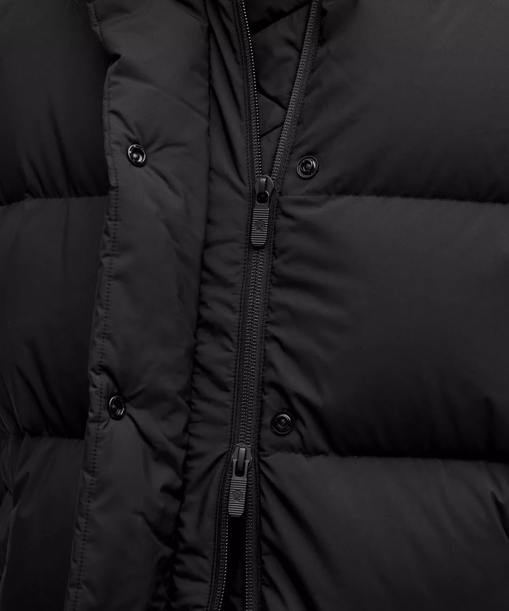 Lululemon Women's Wunder Puff 600-Down-Fill Long Jacket-Black