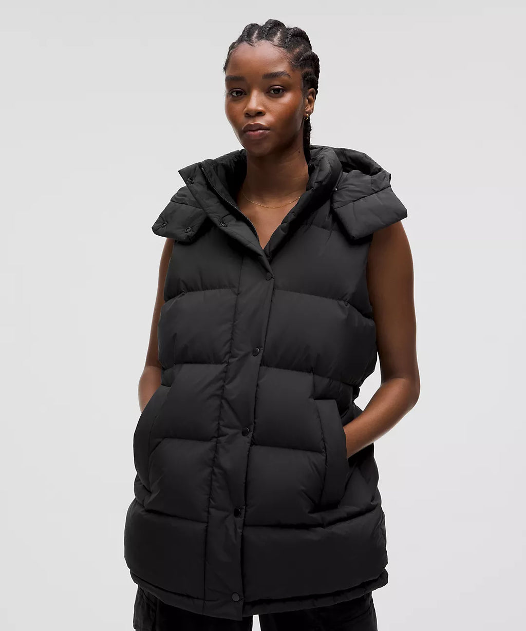Lululemon Wunder Puff 600-Down-Fill Mid-Length Vest-Black