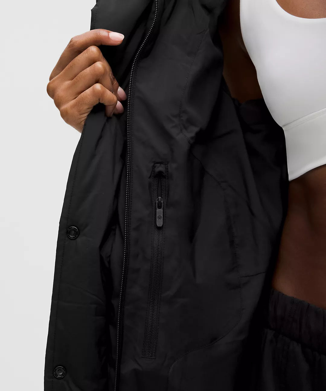 Lululemon Wunder Puff 600-Down-Fill Mid-Length Vest-Black