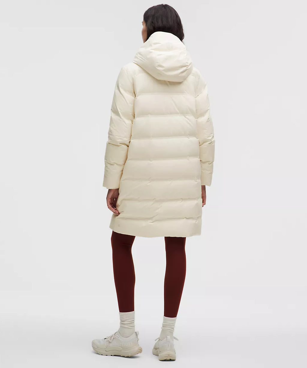 Lululemon Women's Slush Hour Waterproof 600-Down-Fill Parka-Light Ivory