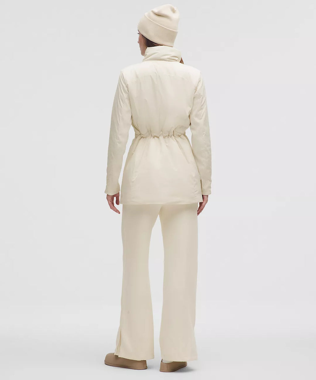 Lululemon Sleek City Long Jacket-Light Ivory
