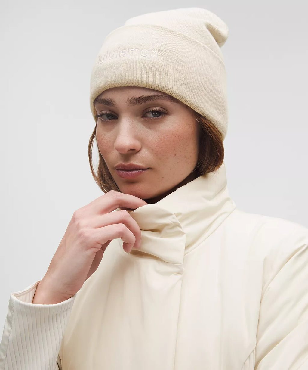 Lululemon Sleek City Long Jacket-Light Ivory