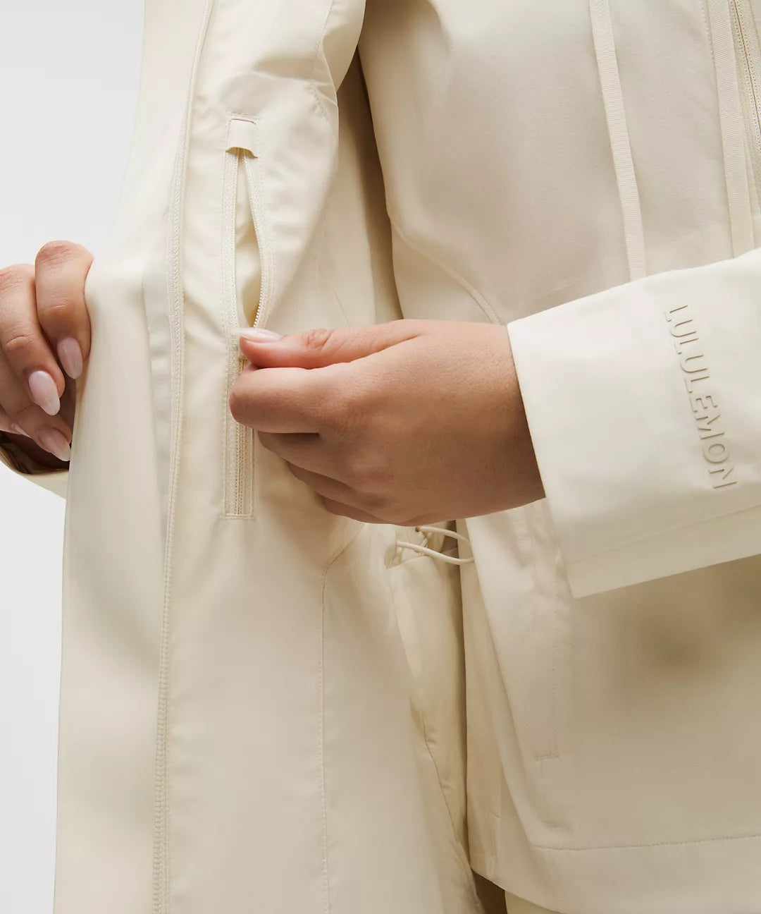 Lululemon Rain Rebel Jacket-Light Ivory