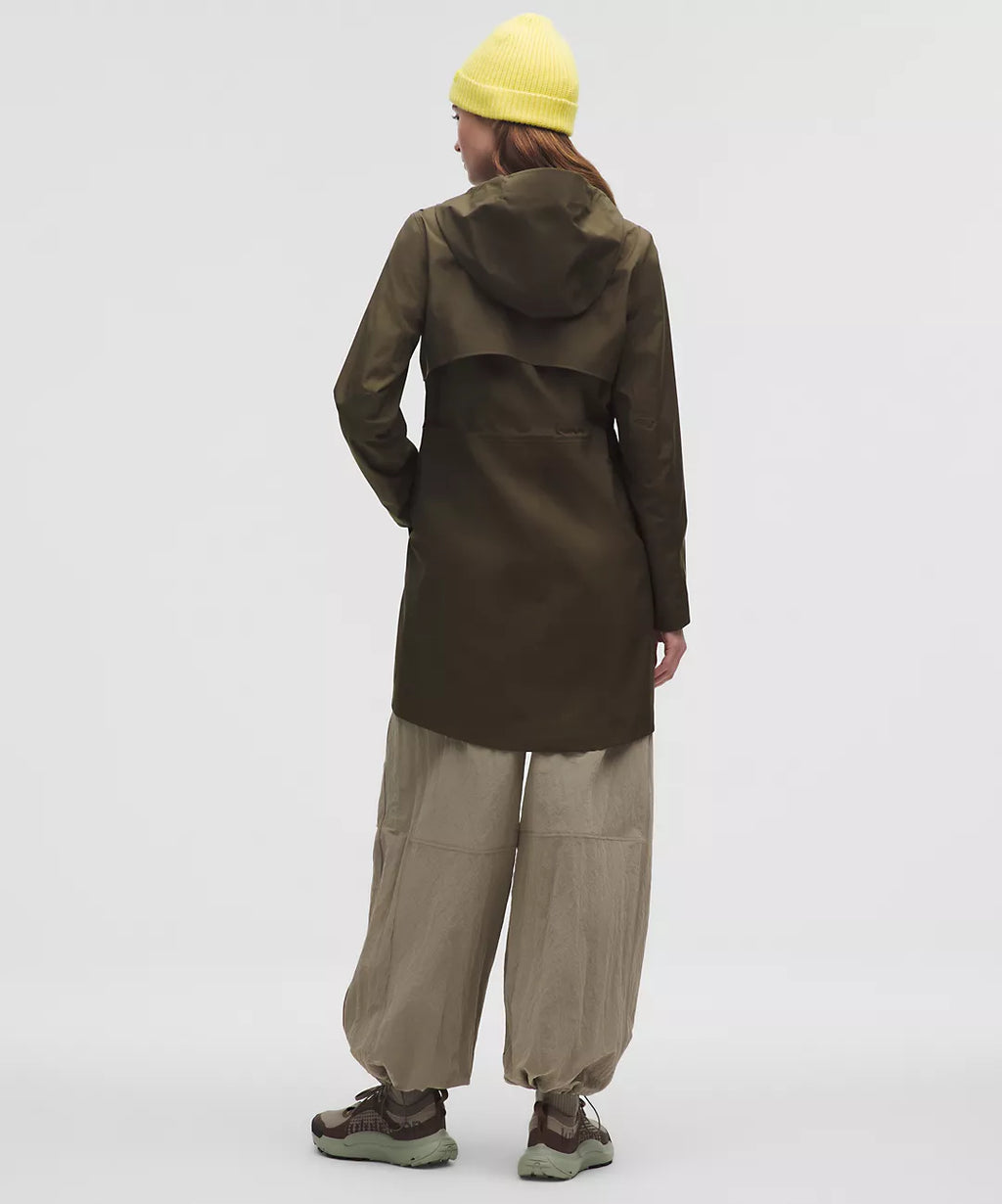 Lululemon Rain Rebel Jacket-Olive Brown