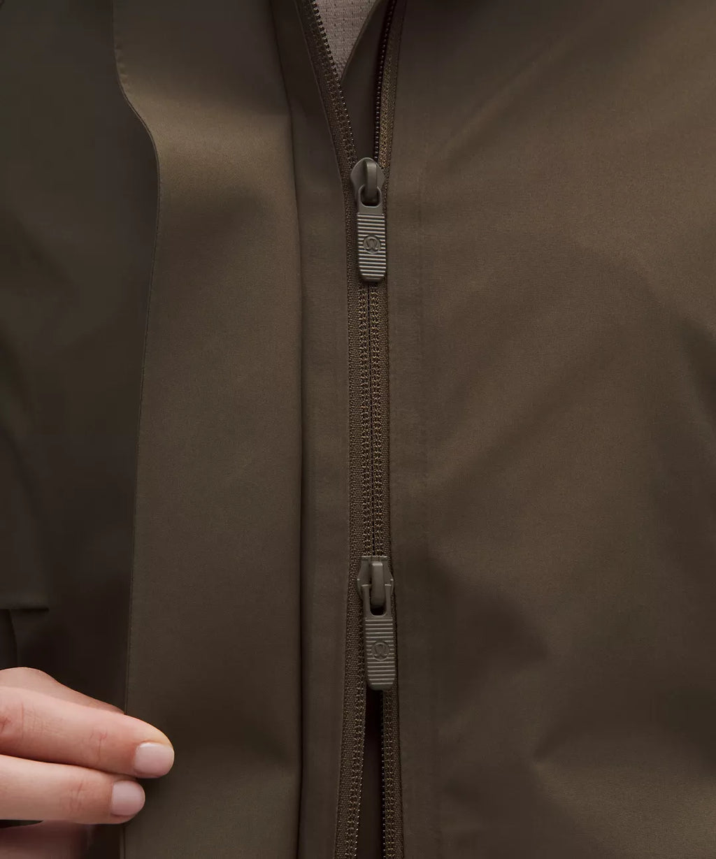 Lululemon Rain Rebel Jacket-Olive Brown