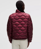 Lululemon Featherweight 900-Down-Fill Quilted Jacket-Burgundy Bay