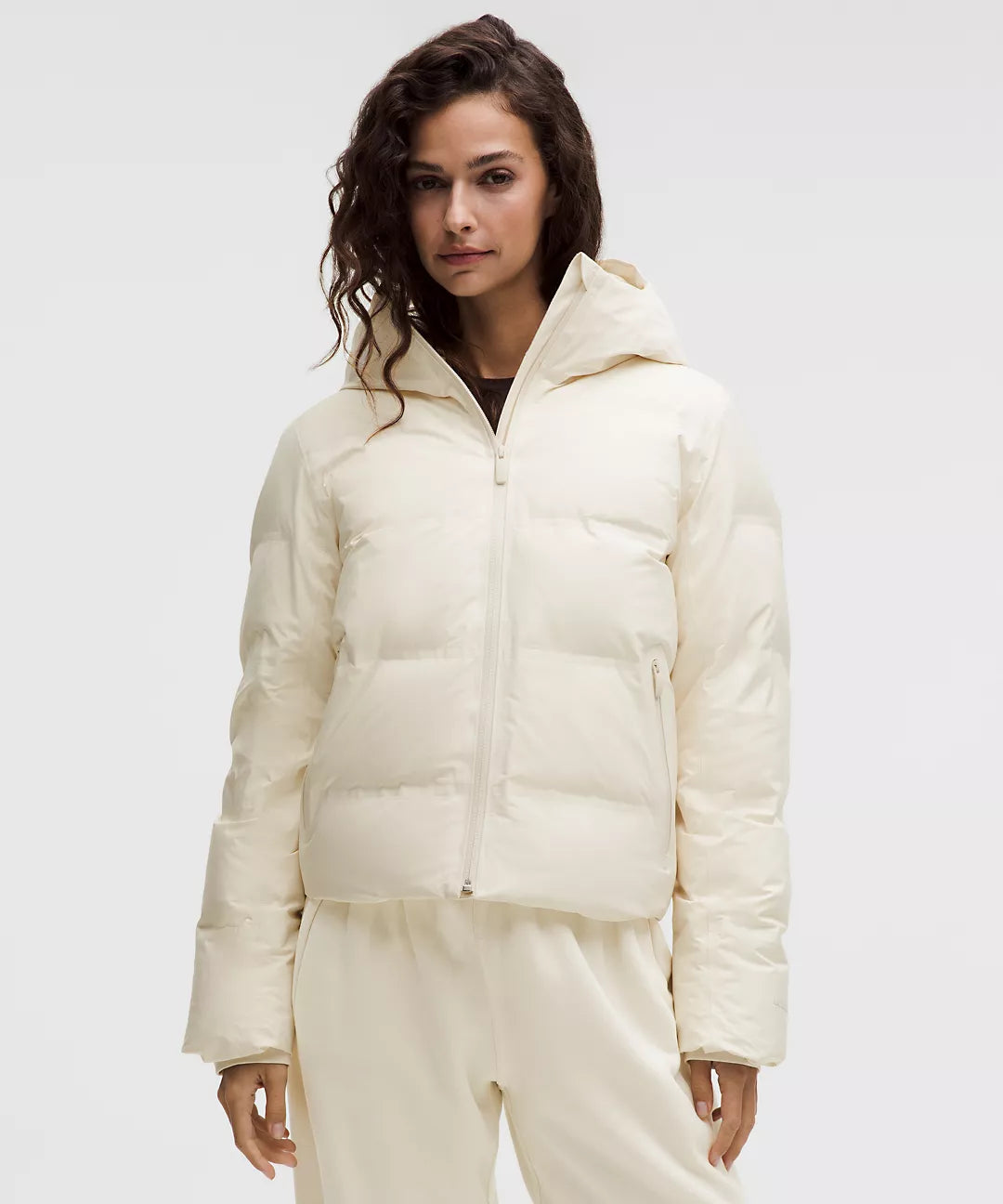 Lululemon Slush Hour 600-Down-Fill Waterproof Jacket-Light Ivory