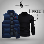 Herrenweste mit Pullover