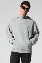 Alo Yoga Men's Chill Hoodie  -  Athletic Heather Grey