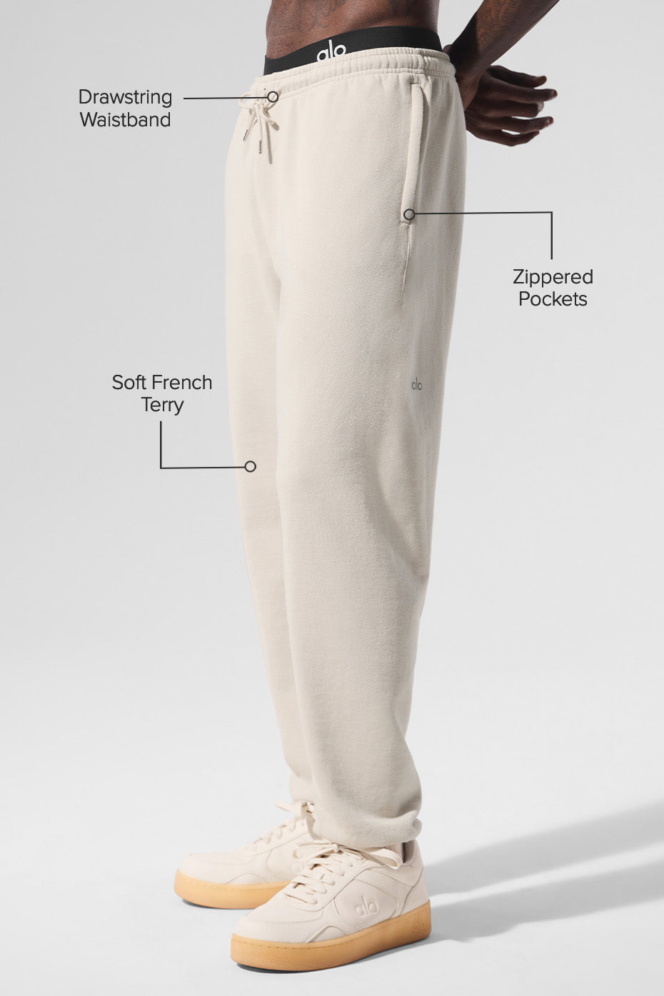 Alo Yoga Men's Chill Sweatpant  -  Bone