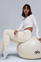 Alo Yoga Women's  Chill Sweatpant  - Bone