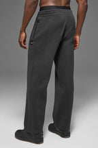 Alo Yoga Men's Scholar Straight Leg Sweatpant  -  Anthracite