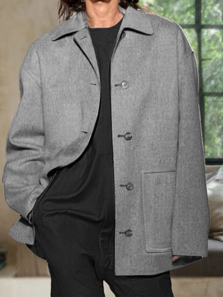 Classic Lässig Short Tweed Mantel