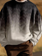 Stylish Gradient Sweathemd with Shoulder Zip