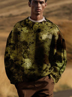 Lässig Camo Sweathemd with Shoulder Zip