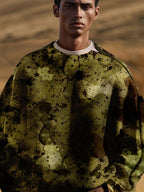 Lässig Camo Sweathemd with Shoulder Zip