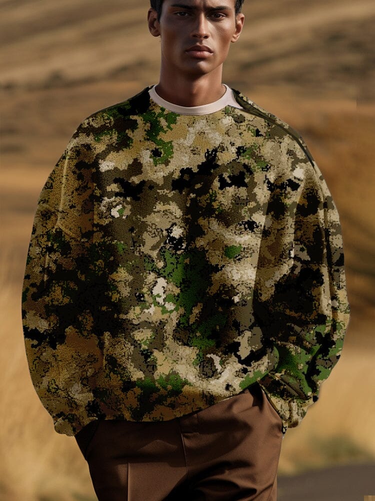 Lässig Comfy Camo Sweathemd