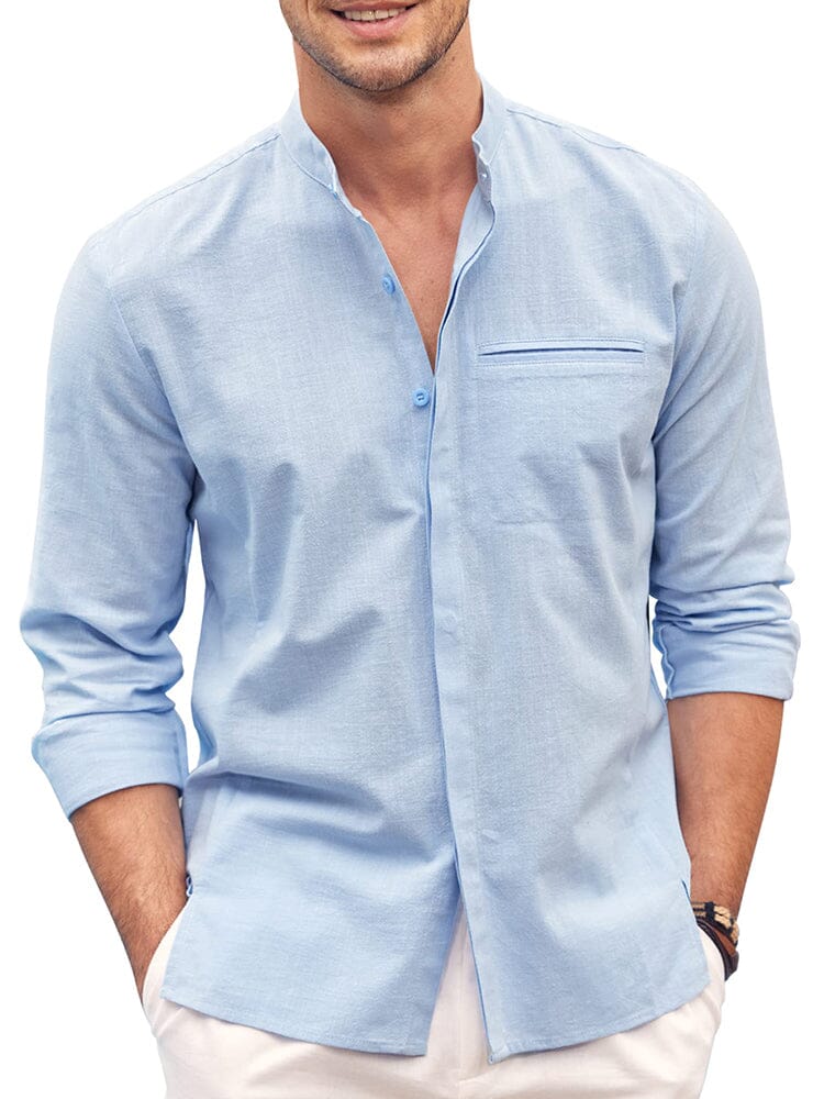 Classic Fit Long Sleeve Cotton Shirt