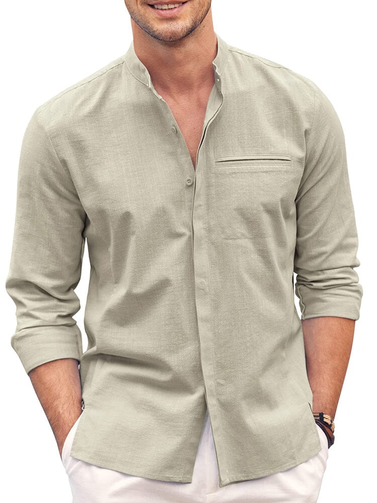 Classic Fit Long Sleeve Cotton Shirt