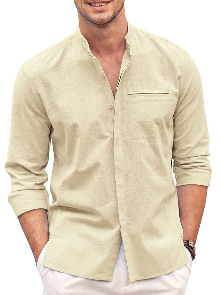 Classic Fit Long Sleeve Cotton Shirt
