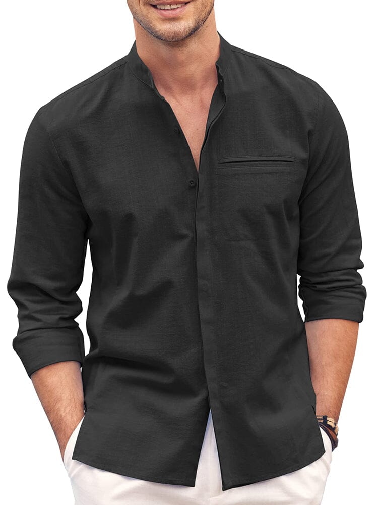 Classic Fit Long Sleeve Cotton Shirt