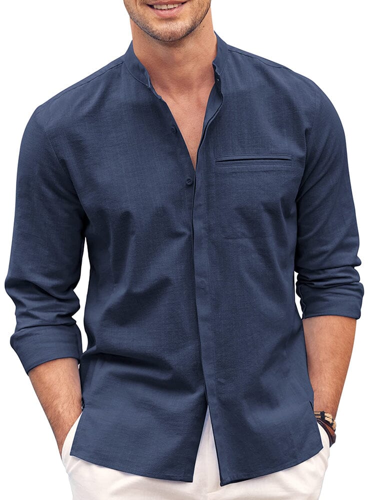 Classic Fit Long Sleeve Cotton Shirt