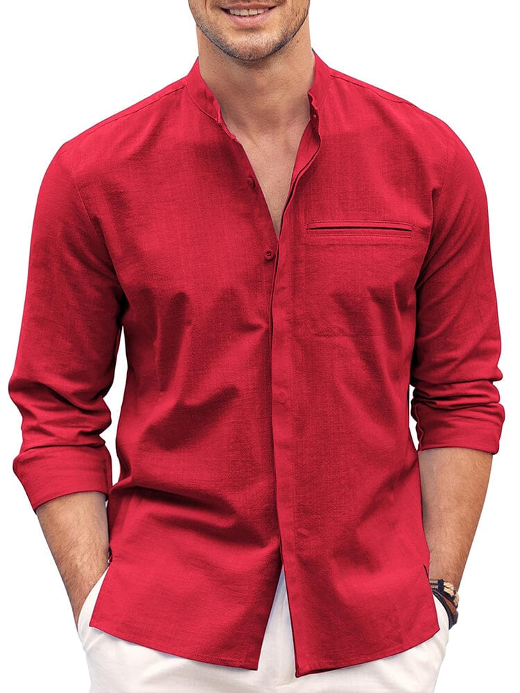 Classic Fit Long Sleeve Cotton Shirt