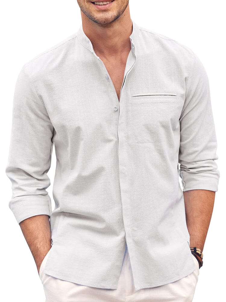 Classic Fit Long Sleeve Cotton Shirt