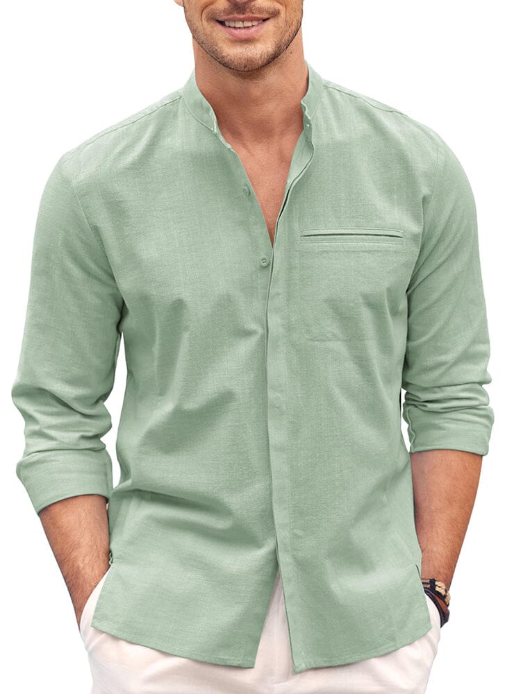 Classic Fit Long Sleeve Cotton Shirt