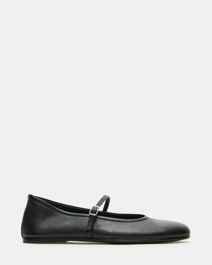 Steve Madden Besette Black Leather  -   BLACK LEATHER