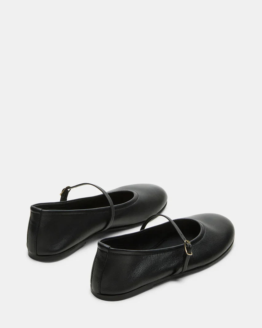 Steve Madden Besette Black Leather  -   BLACK LEATHER