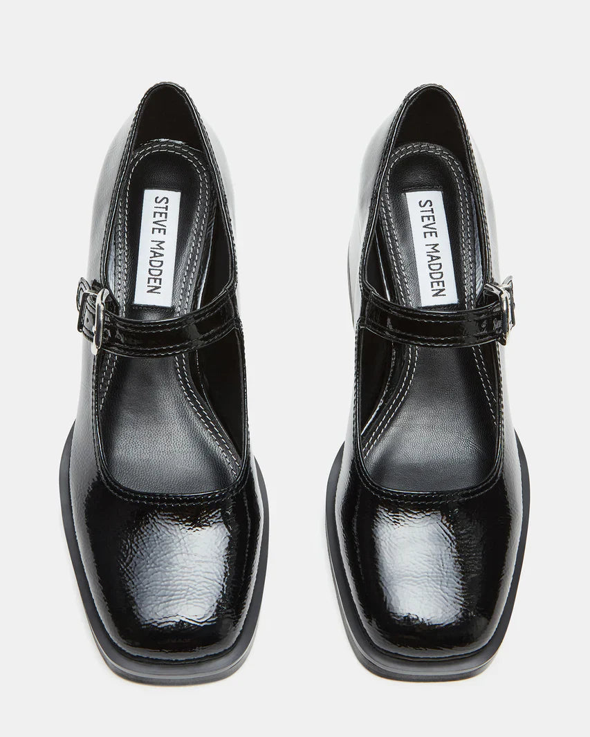 Steve Madden Lisbon Black Patent  -  BLACK PATENT