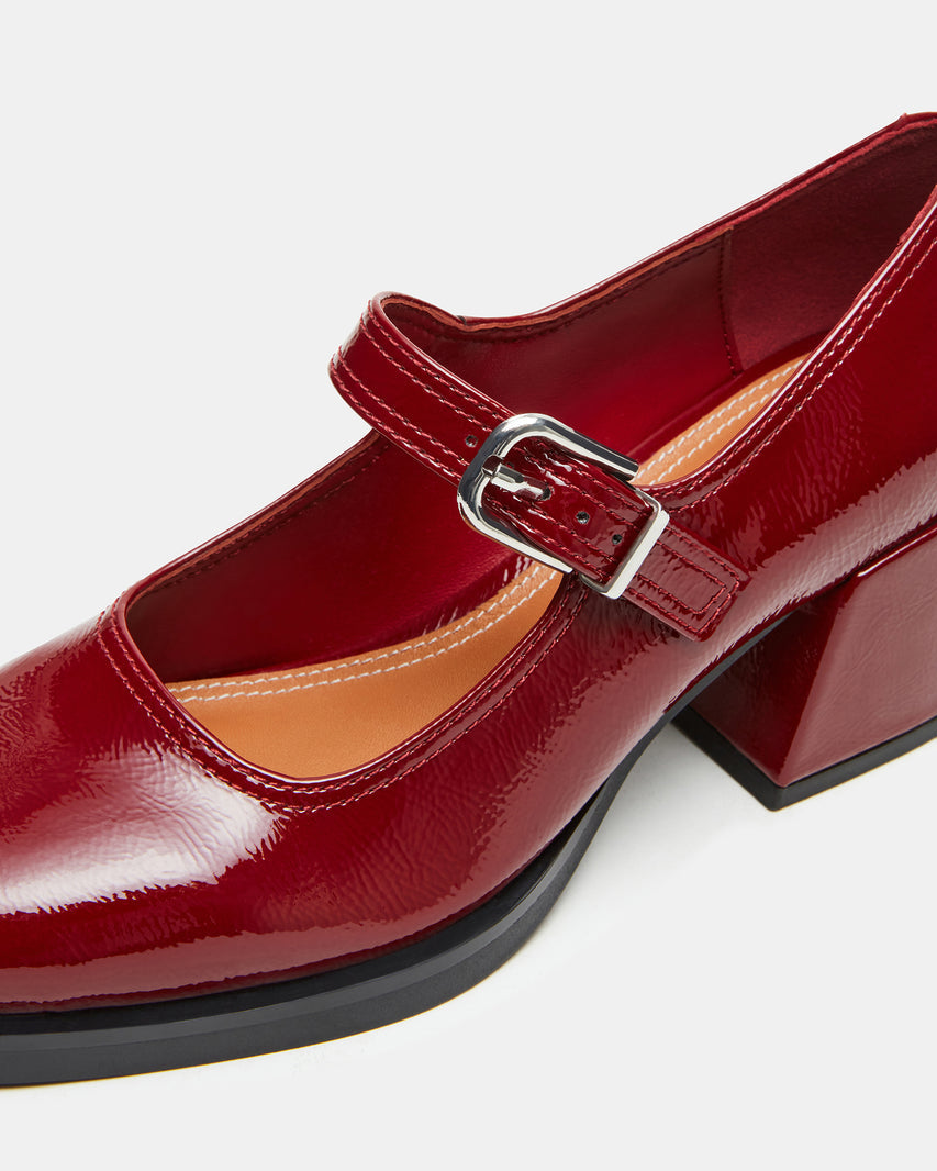 Steve Madden Lisbon Burgundy Patent  -  BURGUNDY PATENT
