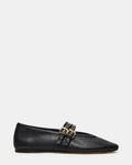 Steve Madden Lydiaa Black Leather  -   BLACK LEATHER