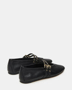 Steve Madden Lydiaa Black Leather  -   BLACK LEATHER
